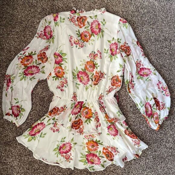Yumi Kim Revolve Love Always Floral Dress in Morning Glow Ivory women’s size XL - Picture 7 of 8